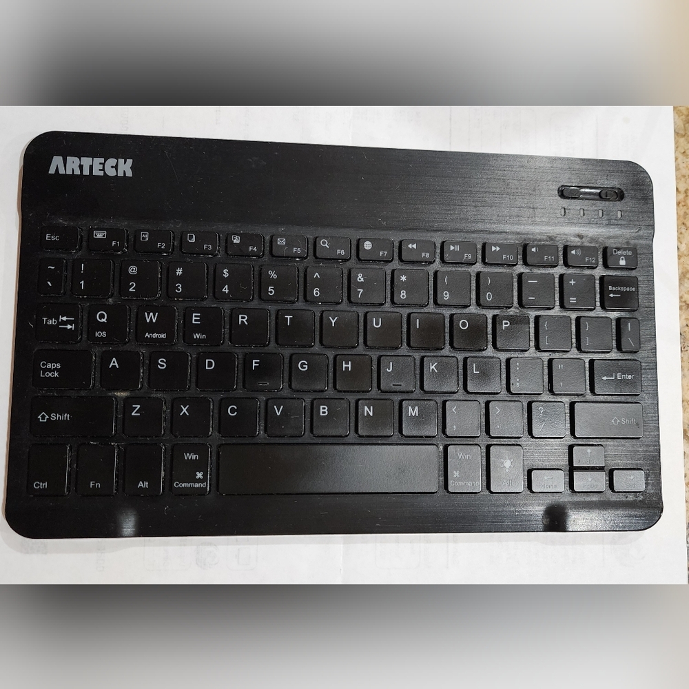 Arteck Black Wireless Keyboard Bluetooth